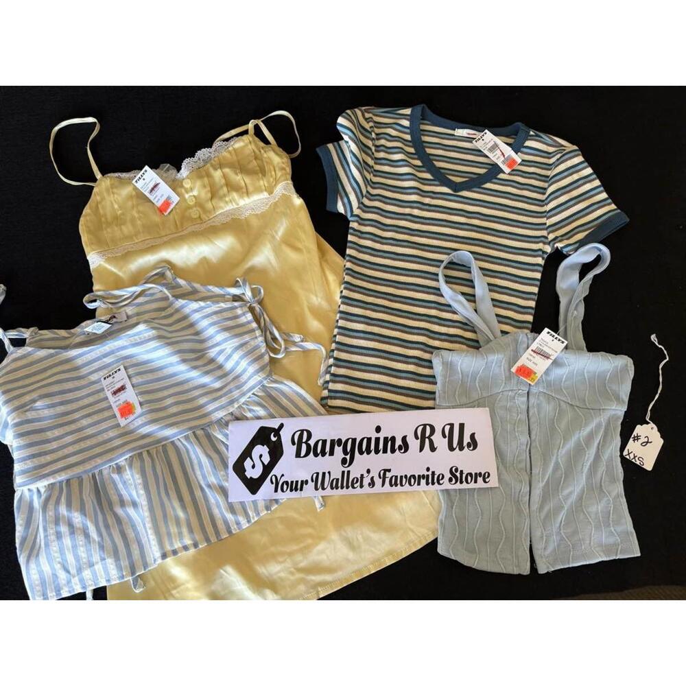 Order #2  Tillys Women’s Yellow Dress And Women’s Tops. Size XXS